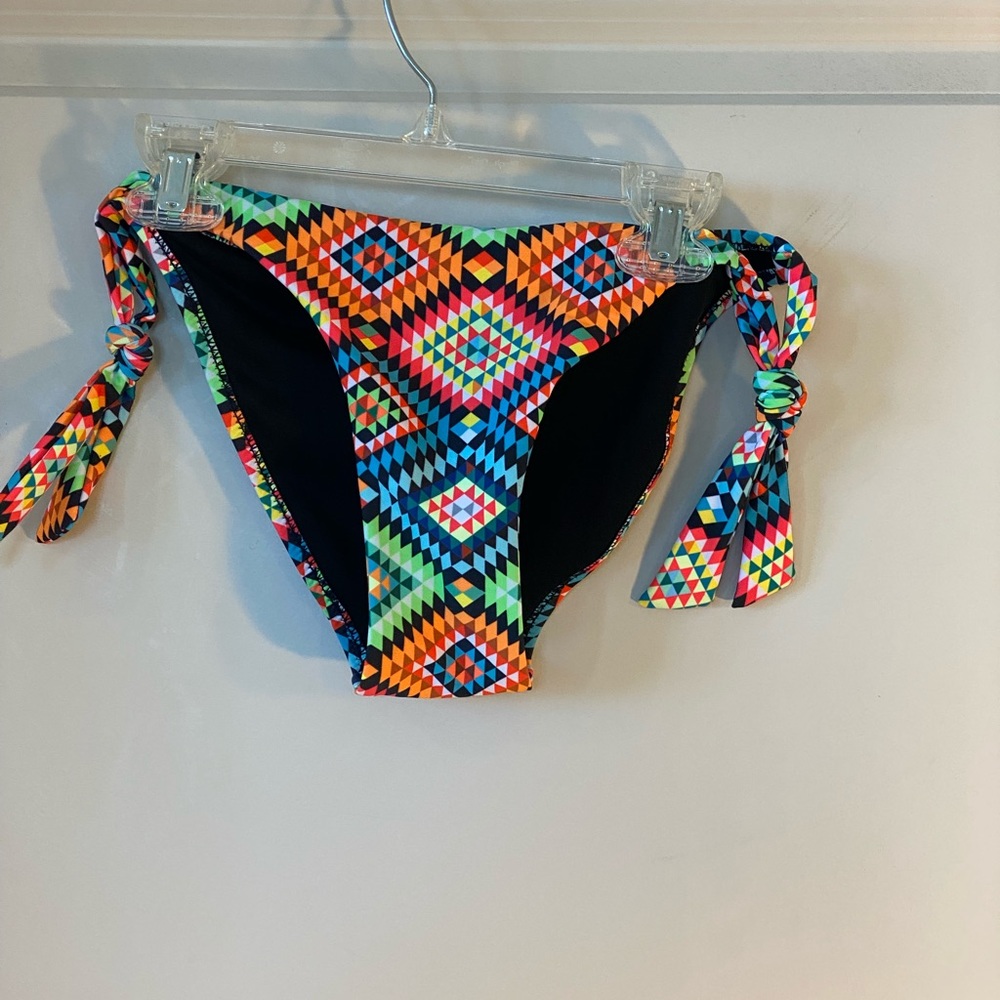 Vibrant Multicolor Geometric Bikini Bottom